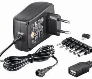 GOOBAY  Universal netadapter - 3-12Vdc / 12W (1,0A) + 9 stik