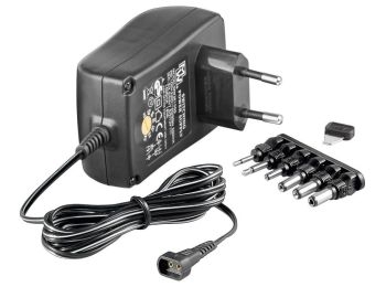GOOBAY Universal netadapter - 3-12Vdc / 18W (1,5A) + 6 stik