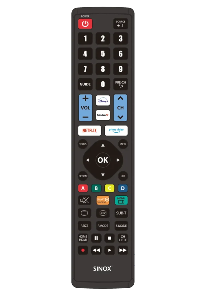 Samsung TV fjernbetjening Sinox